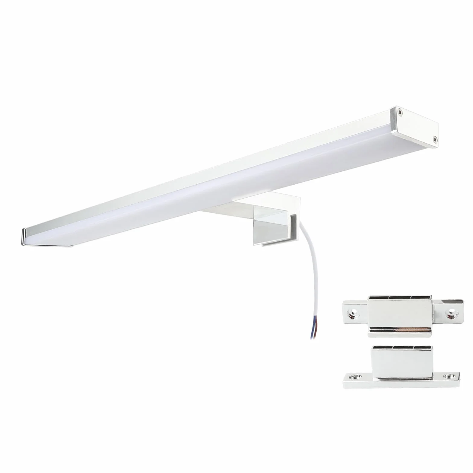 Alpinaluz Aplique LED para Espejo de Baño 40cm 4000K IP44 Aluminio Cromado 10W