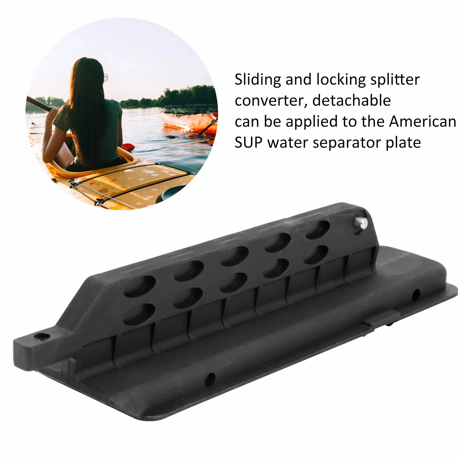Alomejor Fin Box Tablas de Surf Inflable Stand Up Paddleboard Caja de Aletas estándar de EE. UU. para Reparación