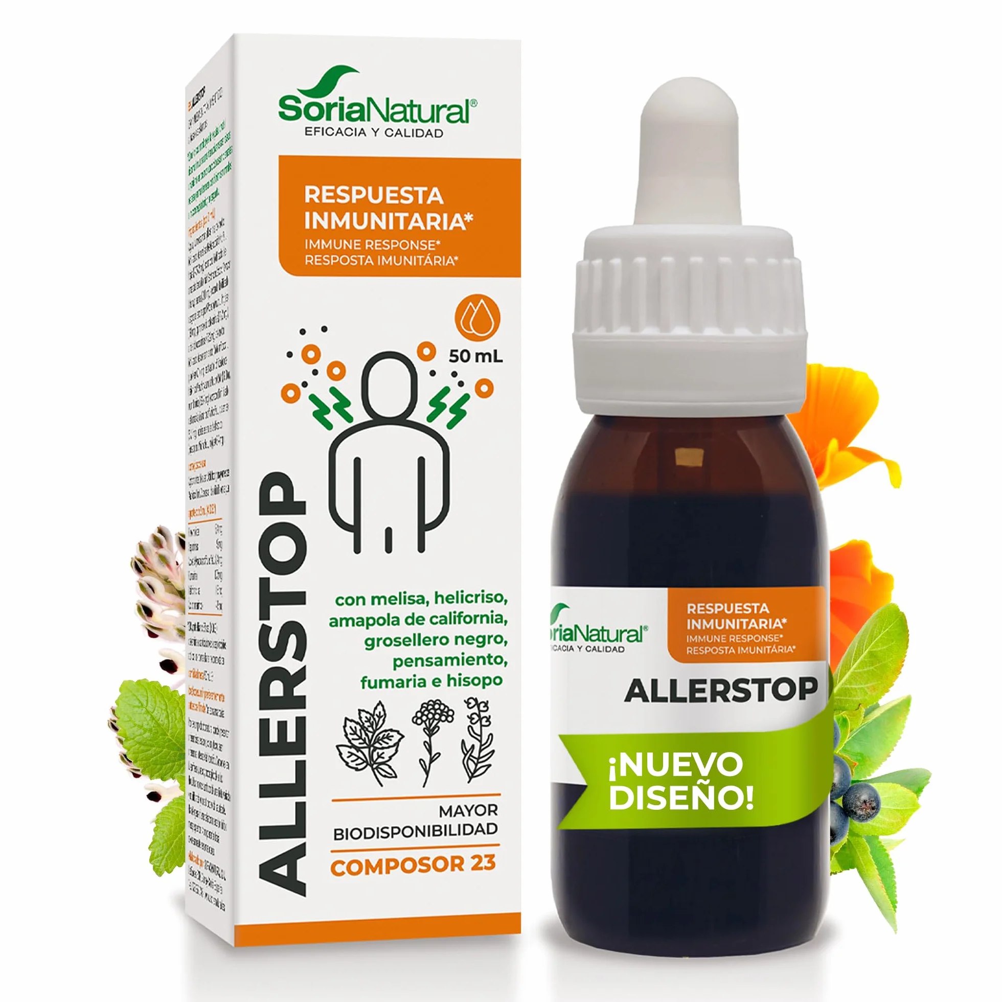 Soria Natural Composor 23 Allerstop 50ml Działanie Antyalergiczne i Antyhistaminowe