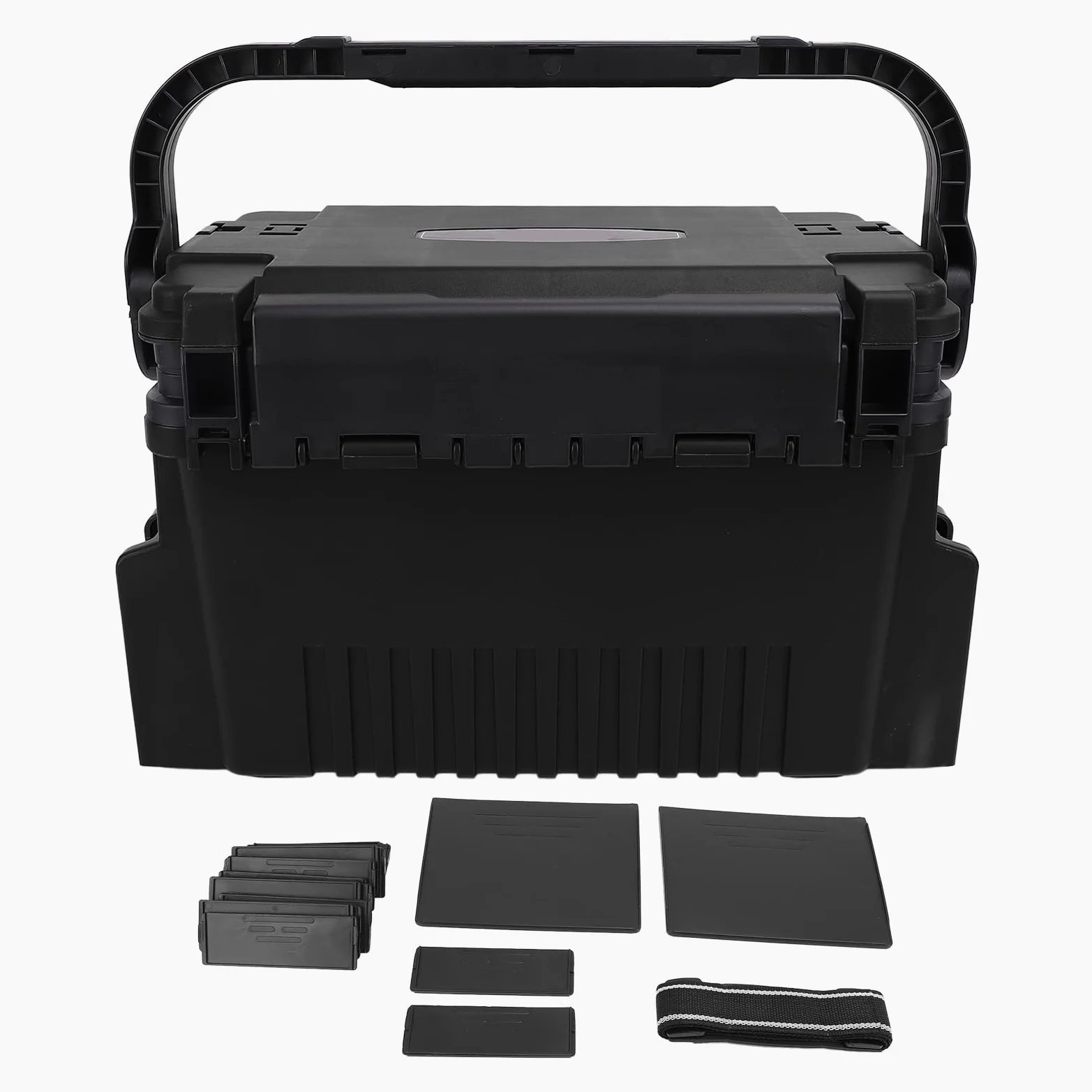 Caja de Aparejos de Pesca, Organizador de Almacenamiento con Divisores Extraíbles y Particiones Ajustables, Diseño de Múltiples Capas para Pesca en Mar y Roca