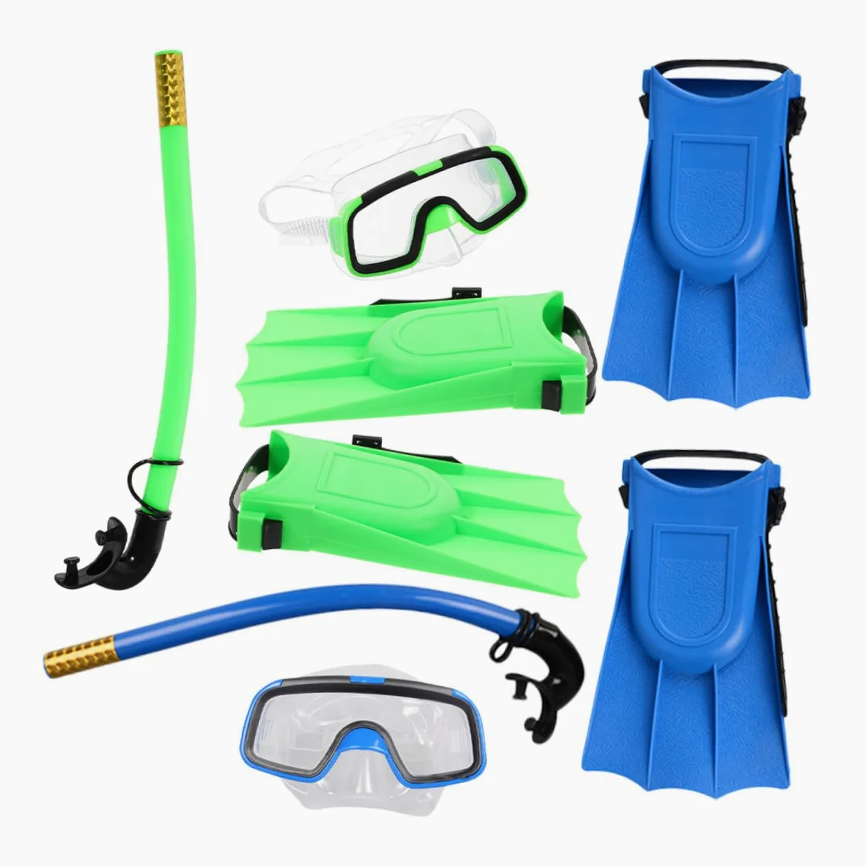 ULTECHNOVO Gafas de Buceo para Snorkel Portátil Equipo de Snorkel Compacto Gafas de Buceo Protector Nasal para Nadar Playa