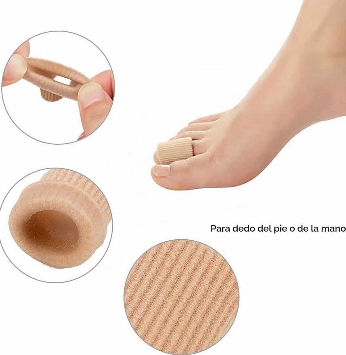 Tubos de cojín para dedos del pie, protectores de gel suave para callos y ampollas (30 piezas)