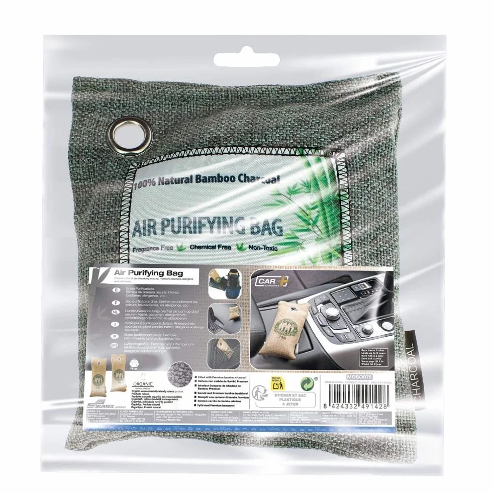 SUMEX Bolsa de carbón activo de bambú purificador deshumidificador 200 g