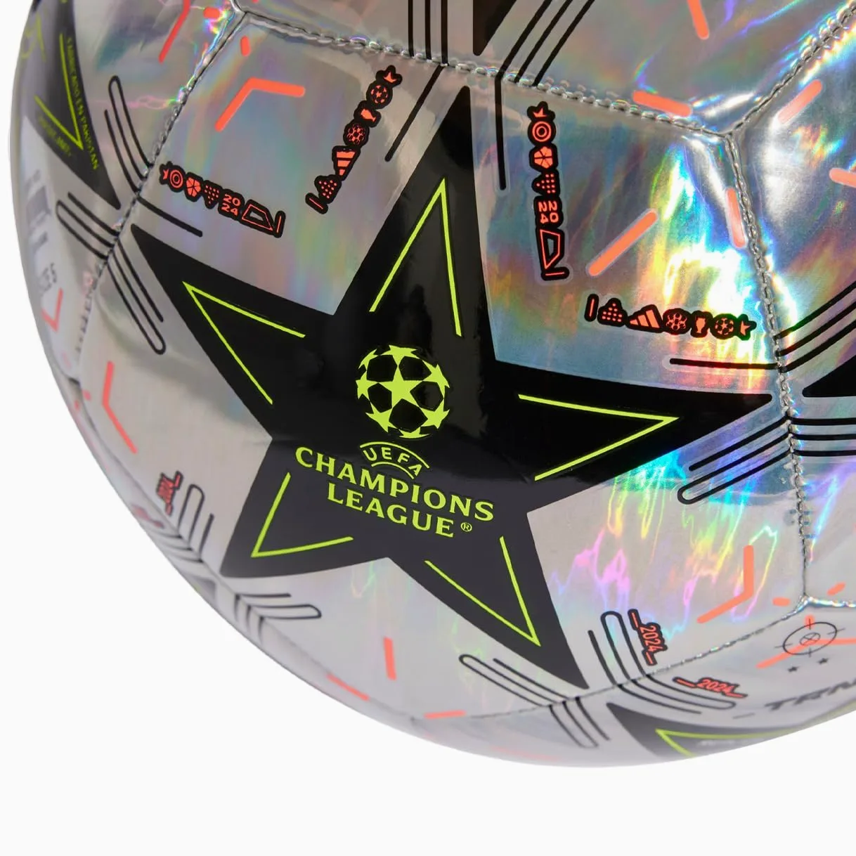 adidas Balón de Entrenamiento de la UEFA Champions League, diseño Oficial de Partido, Suave y Duradero, vejiga de butilo, tamaño 3-5
