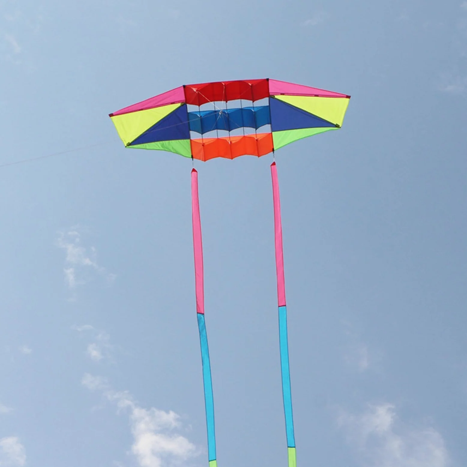 Cometa Colorida para Niños Y Adultos, Juguete Volador Grande para Jardín, Patio Trasero Y Pradera.