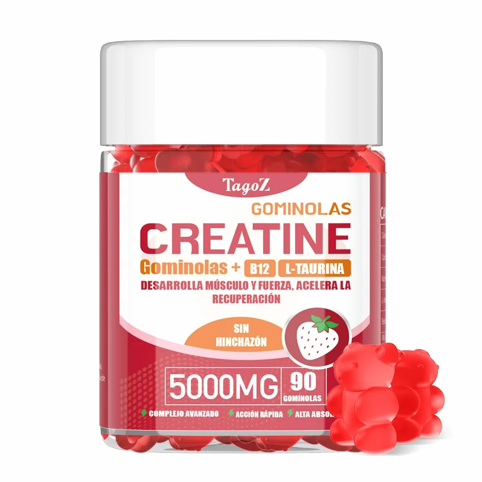 Gominolas de Creatina 90 Unidades 5000mg Monohidratada Veganas