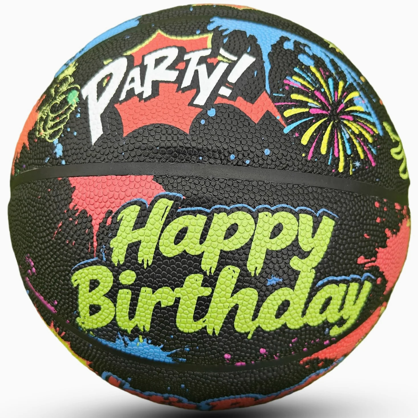 Balón de baloncesto de piel sintética, tamaño oficial 7 (29.5 pulgadas), talla 6 (28.5 pulgadas), talla 5 (27.5 pulgadas), pelota de regalo de cumpleaños para interiores y exteriores