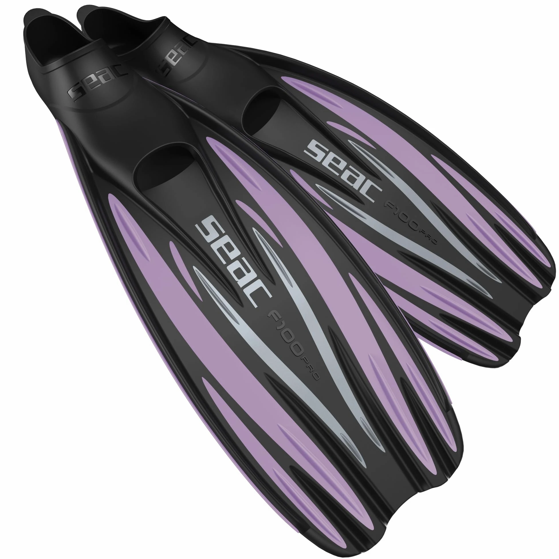 SEAC F100 Pro Aletas Ligero de Zapata Cerrada para Buceo y Snorkel, Unisex Adulto