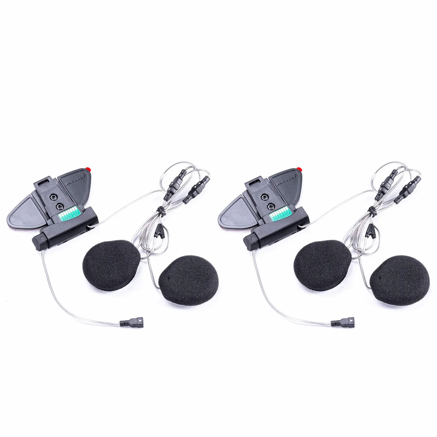 Midland Intercomunicador Bluetooth Dual BT NEXT PRO, Auriculares Bluetooth para Cascos de Moto con Altavoces Hi-Fi, Supresión de Ruido, Comunicación Hasta 8 Personas y 1,6 km - 2 Auriculares