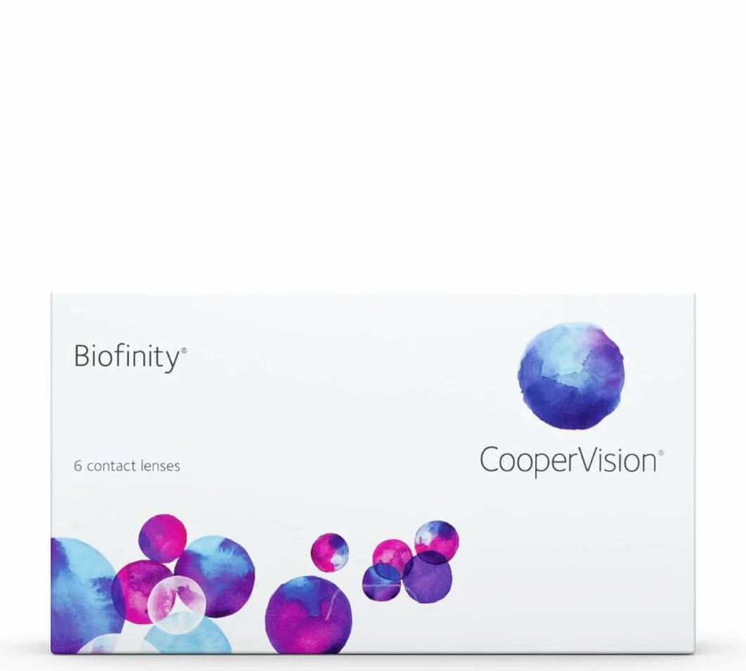 Biofinity Lentes de contacto esféricas mensuales R 8.6 D 14 -3.25 Diop Pack 6 uds