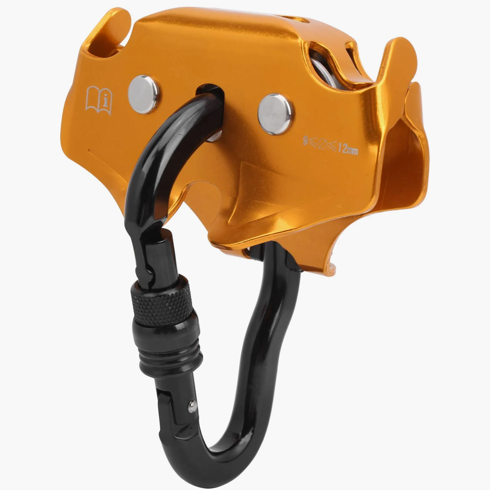 RiToEasysports de Polea Doble 20KN, de Polea de Cuerda de Aleación de Aluminio y Magnesio para Escalada en Roca, Montañismo, Rescates, Protección de Ingeniería, Trabajos de Construcción de