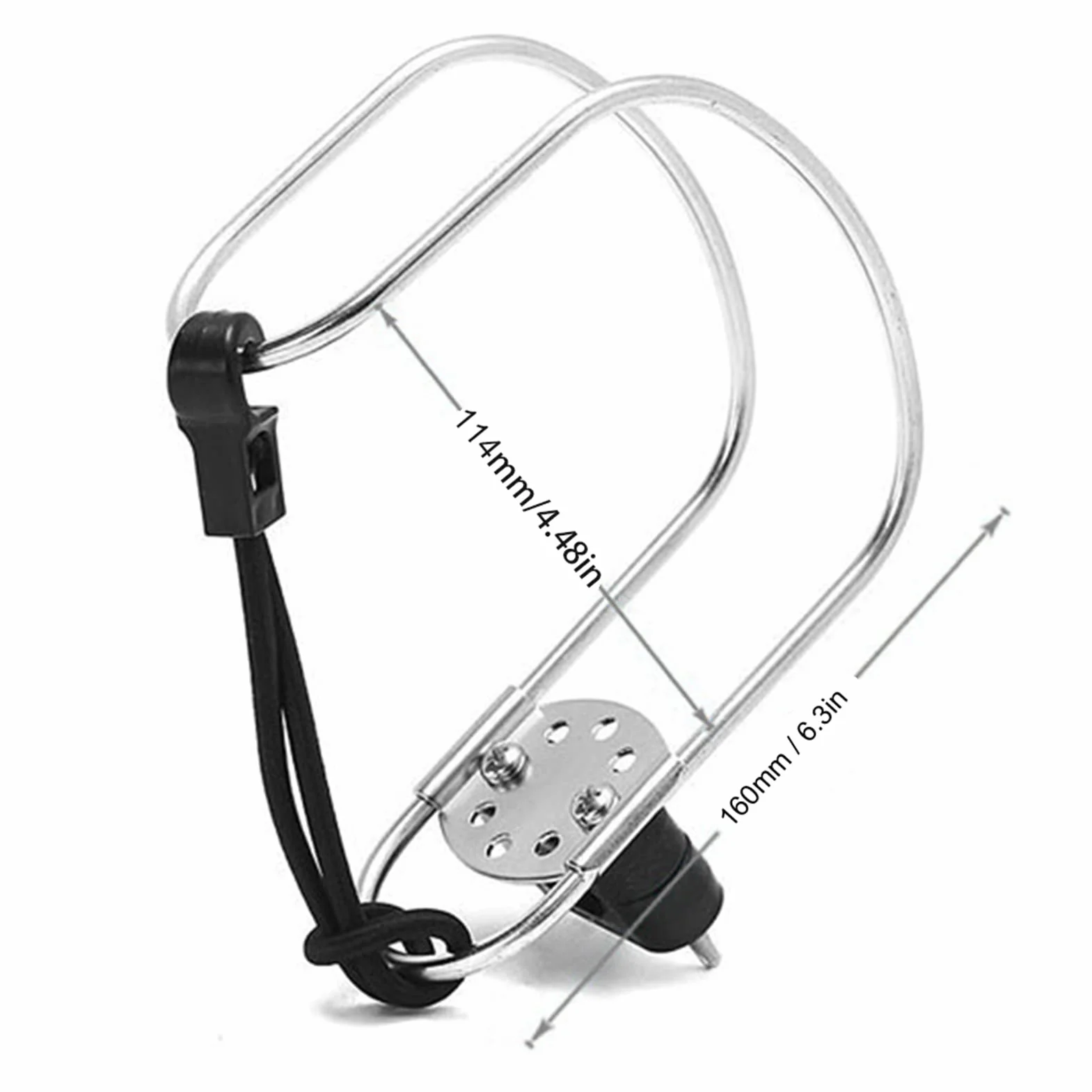 Soporte de aro Salvavidas, Soporte de Anillo de Anillo Salvavidas de Acero Inoxidable de 5.3 Pulgadas Soporte de Herradura para Barco Marino