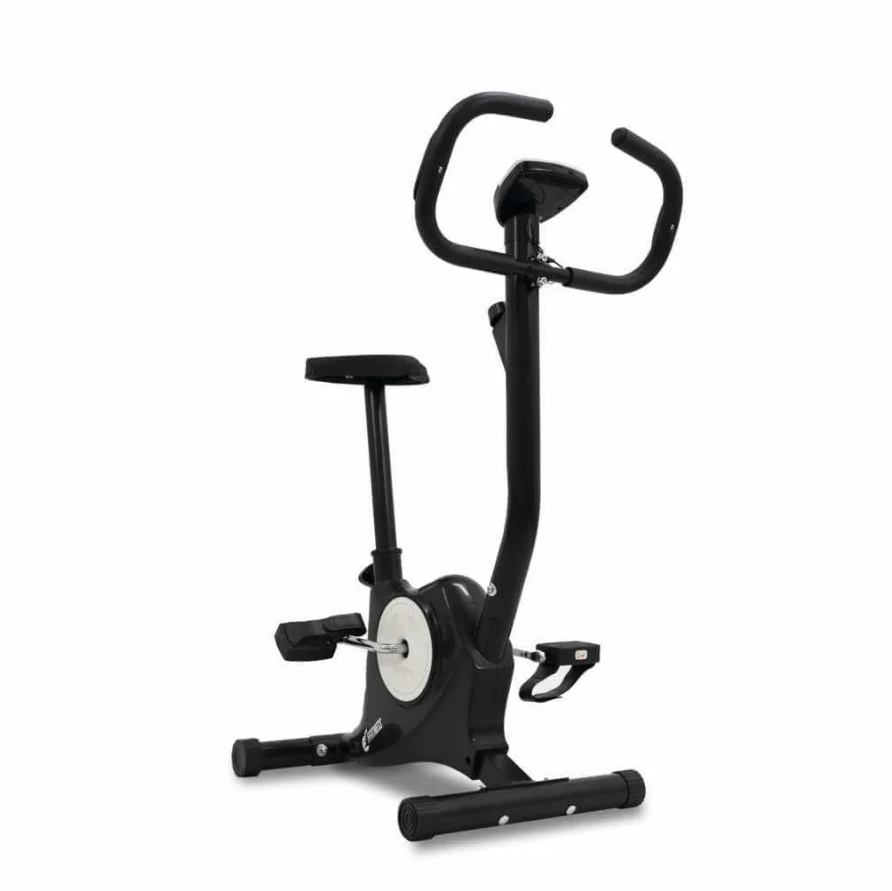 Ffitness FLC201BN - Bicicleta estática fácil de trabajar en casa con cardio Gym Fitness Trainer, equipo deportivo, entrenamiento corporal, adelgazar la celulitis, músculos y piernas resistencia, Negra