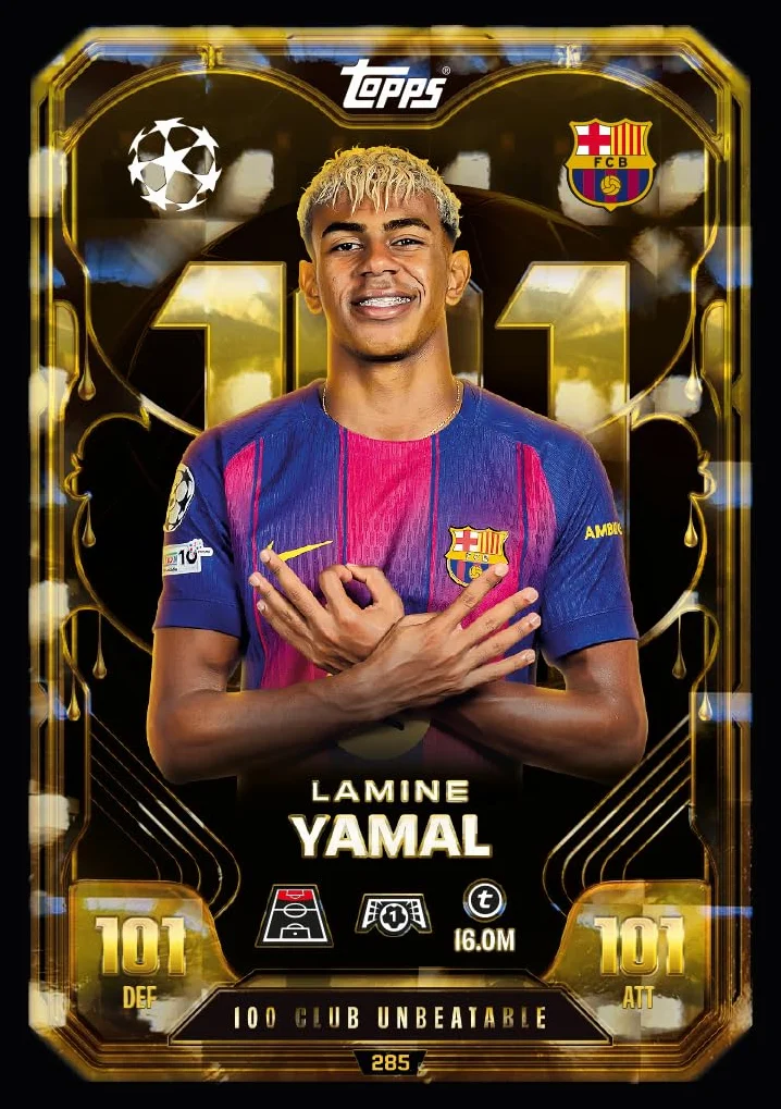 Topps UCC Match Attax Extra 2026 Mega Tin Pyskicks 48 cartas 3 tarjetas LE