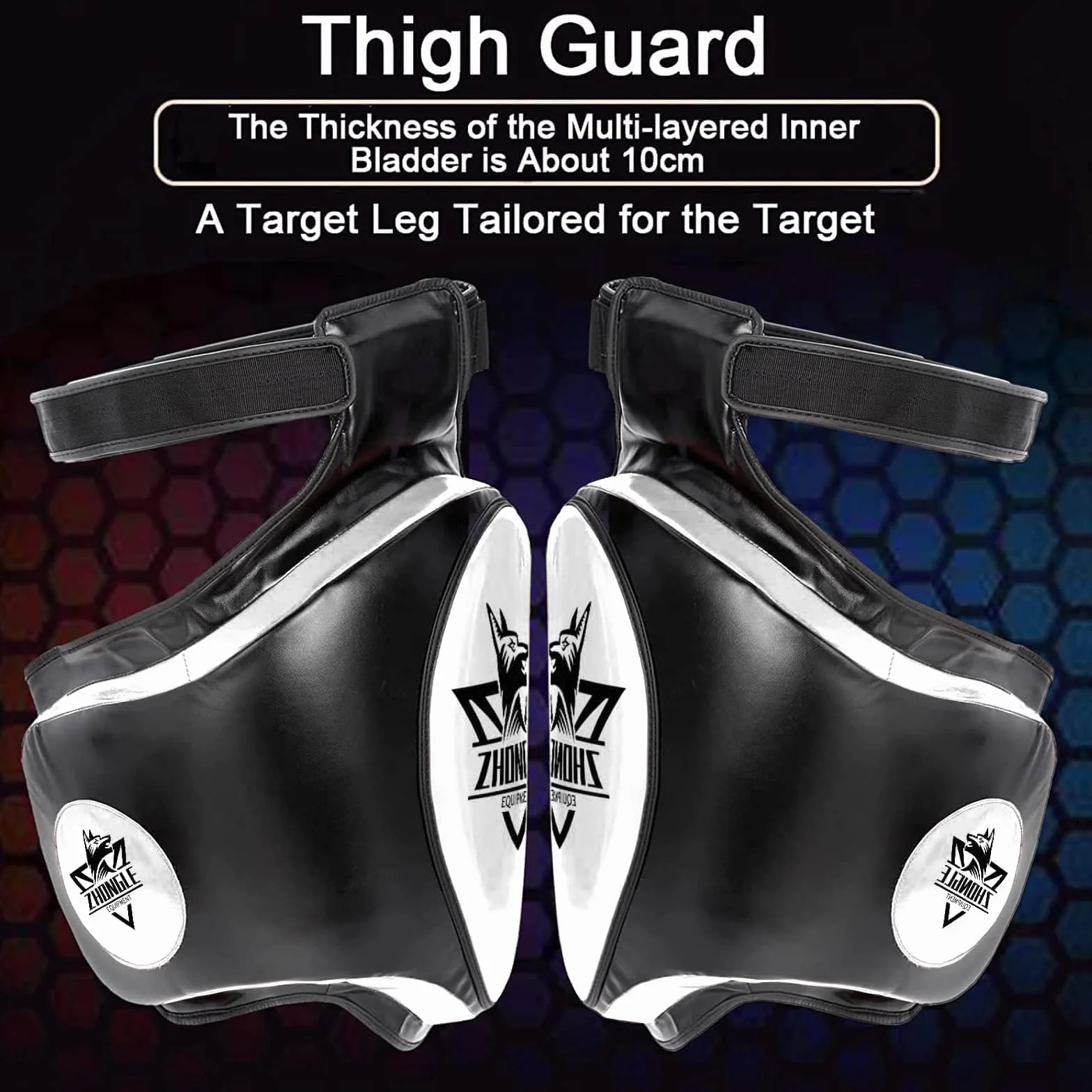Almohadillas para Muslos Muay Thai, Protectores Deportivos de 4 Pulgadas