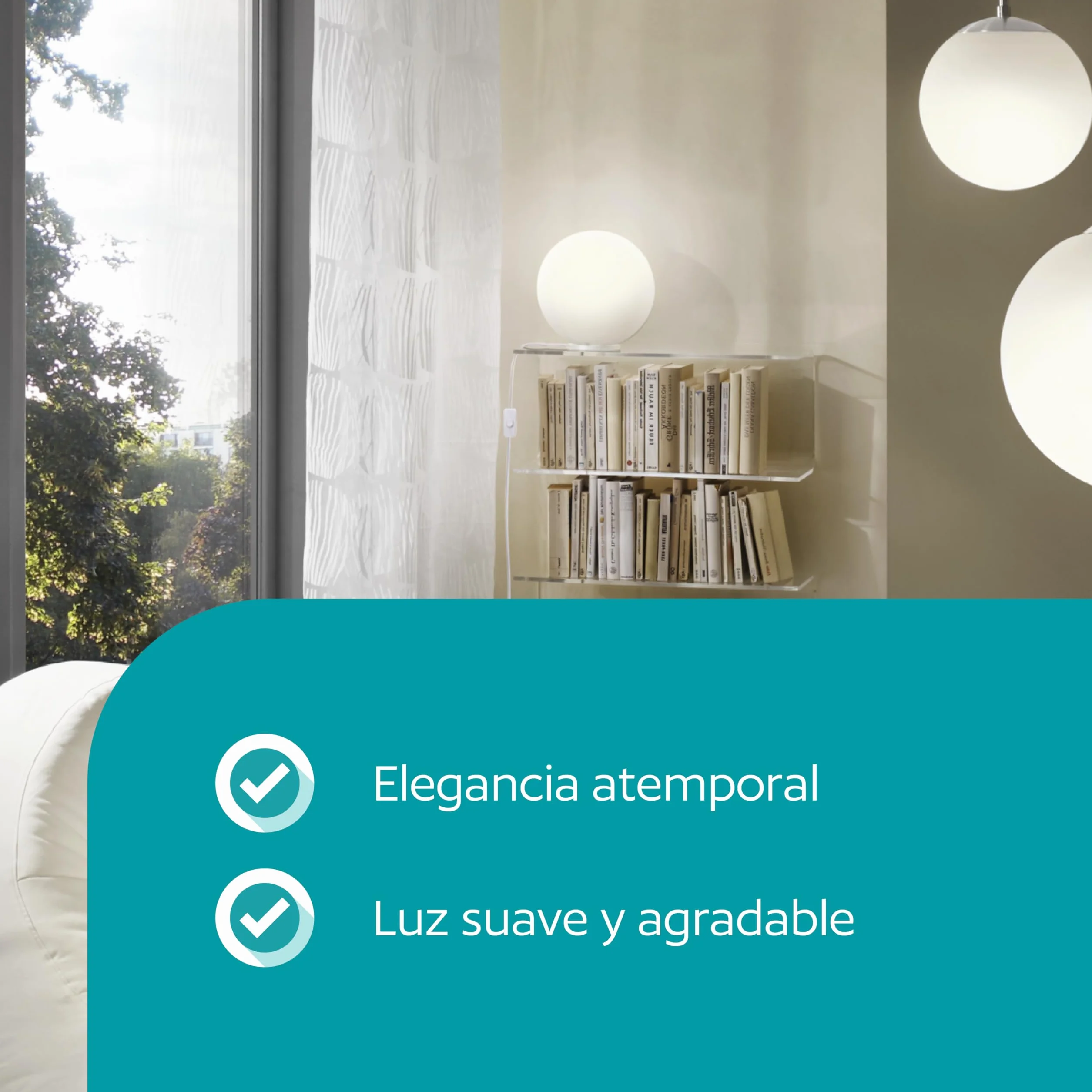 Eglo Rondo lámpara de mesa cristal opalino blanco mate E27 con interruptor