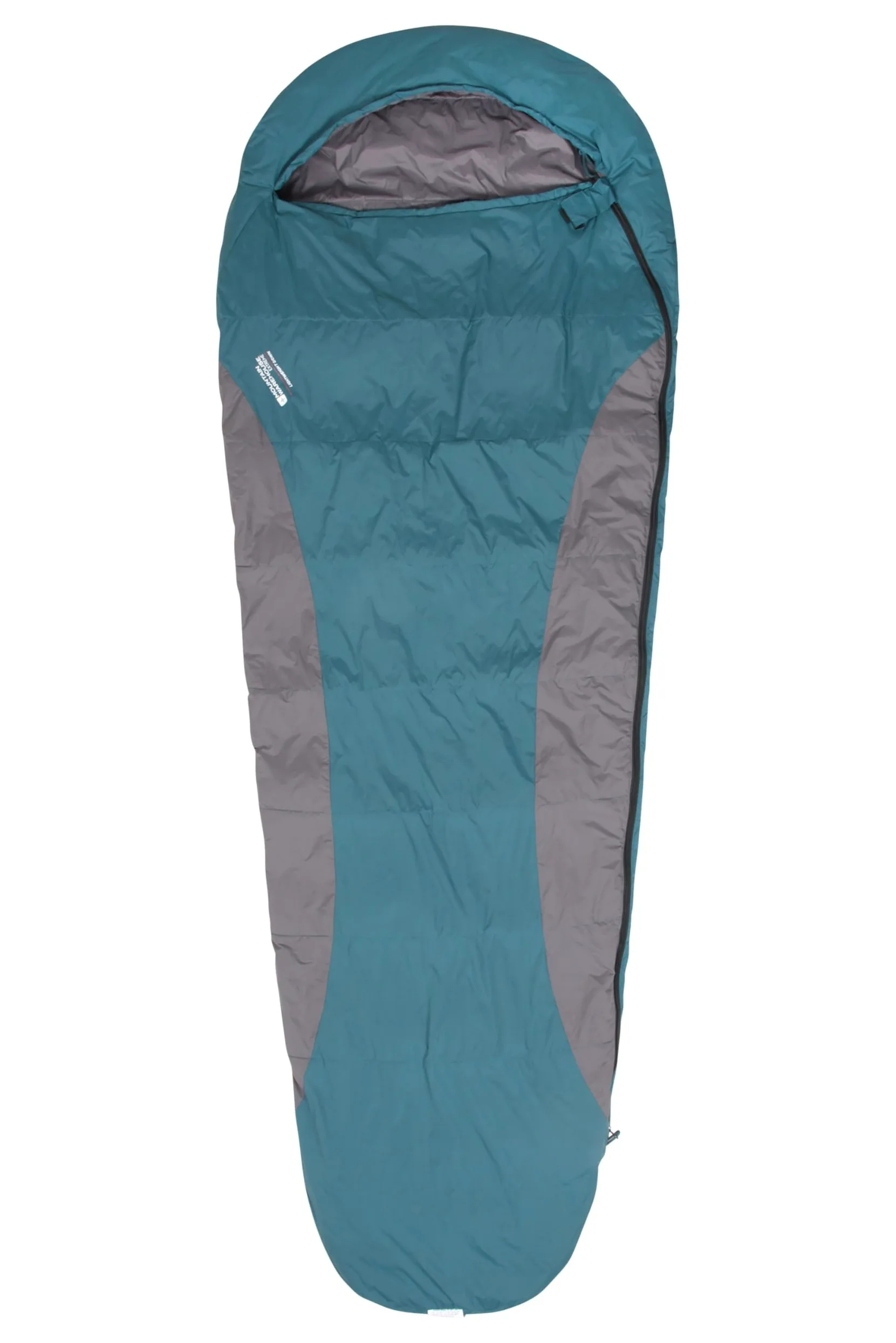 Mountain Warehouse Saco de Dormir de plumón Ligero Extreme - Saco de Dormir Tipo Momia, Capucha, Cremallera bidireccional - para Viajar con Mochila, Viajar