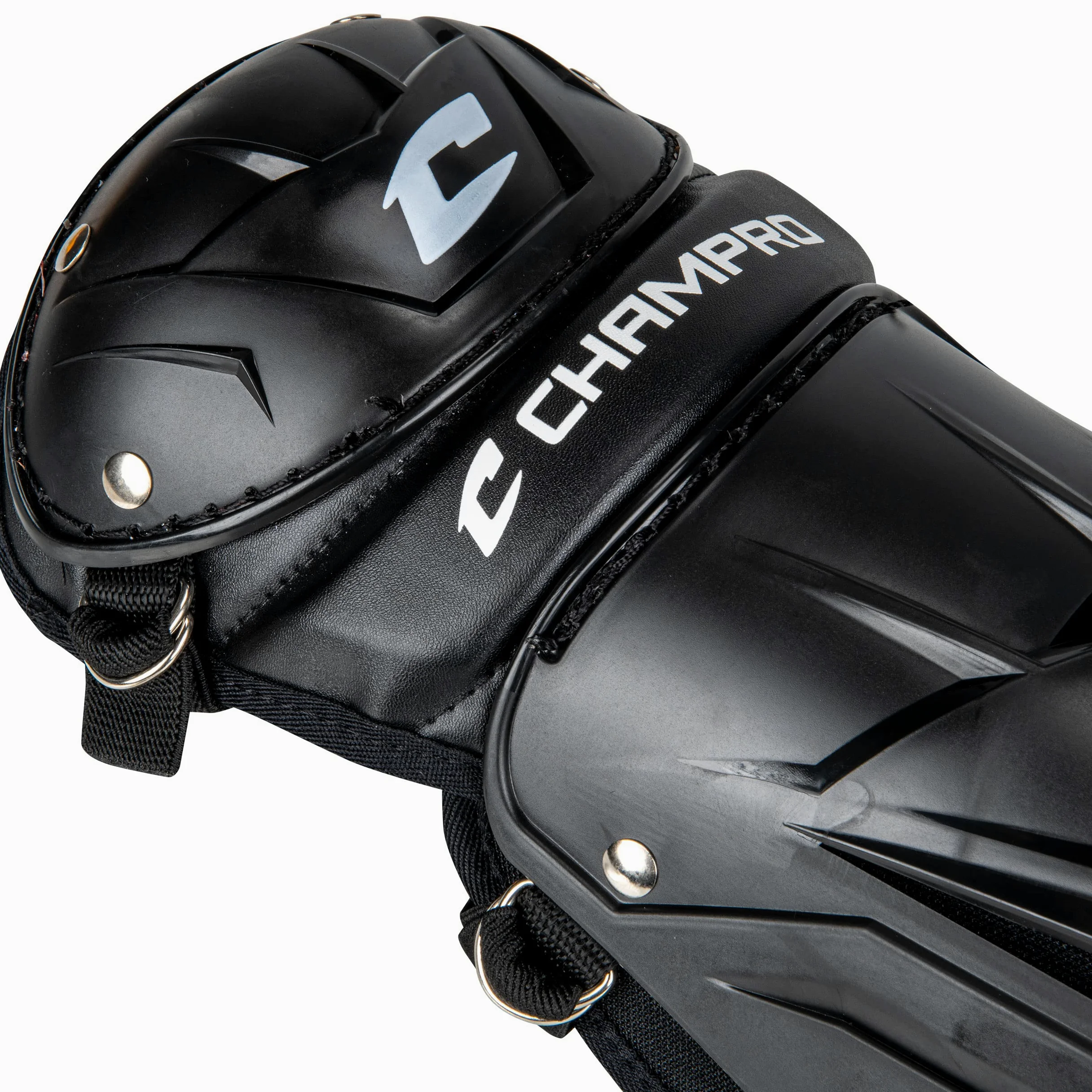Champro Optimus MVP - Protectores de piernas para atascador de béisbol, 14.5" longitud de la espinilla