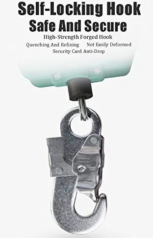 Cuerda de seguridad retráctil para protección contra caídas, línea de vida autorretráctil, dispositivo de protección personal para techos y construcción, capacidad de carga: 150 kg, 7 m (10 m)