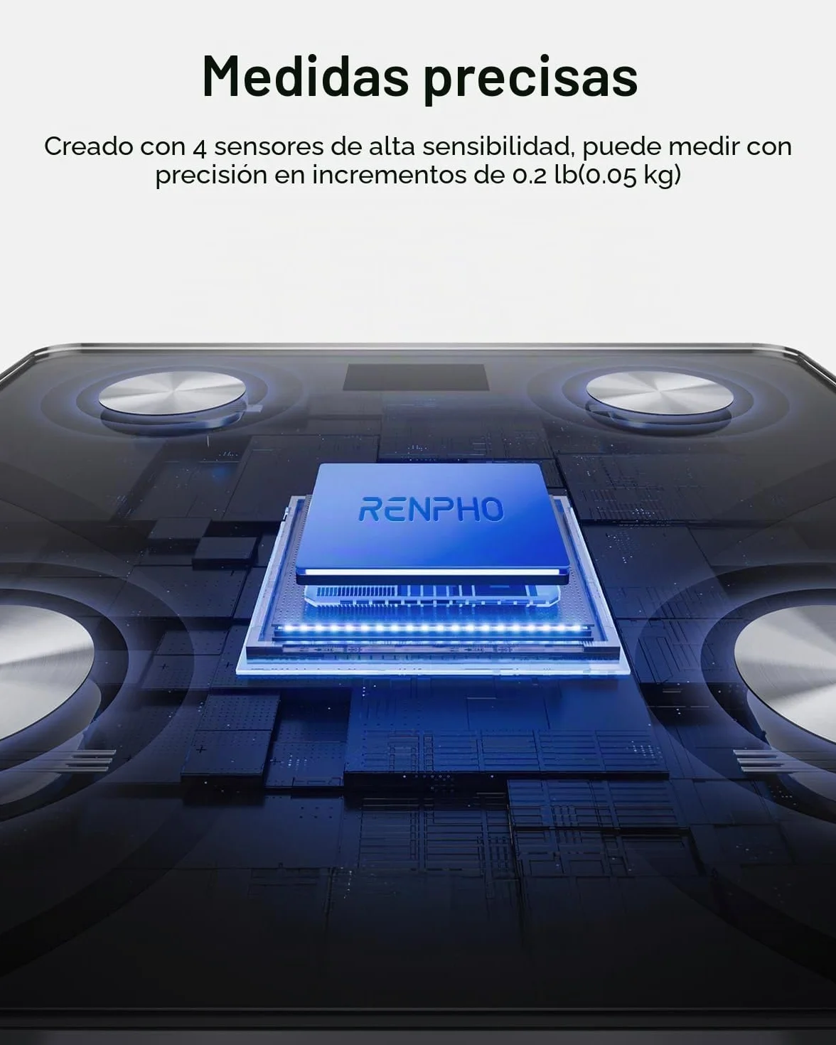 RENPHO Elis 1 Bascula de Baño Digital Inteligente, 13 Monitores de Composición Corporal Peso IMC Muscular