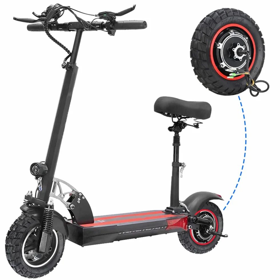 E Scooter Motor 10 pulgadas 48V 500W para Kugoo M4/M4PRO Neumáticos Inflables Rueda Trasera