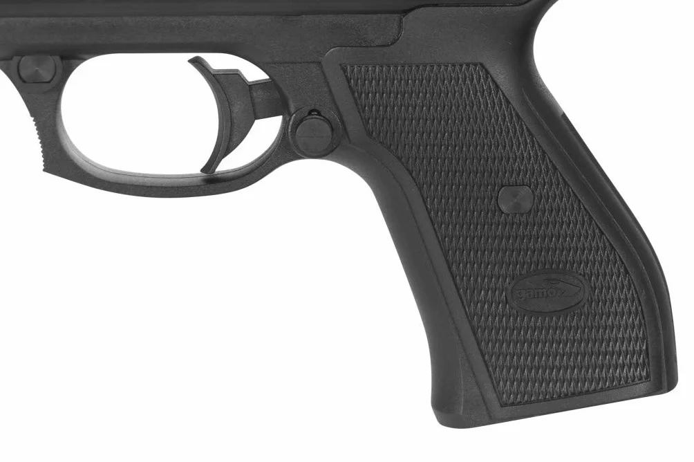 Outletdel ocio Pack Pistola perdigón Gamo PR-45 4,5mm. Carga Manual (no Necesita Botellas de Gas Co2). + Maletin + Funda Portabalines + Balines. 36483/23054