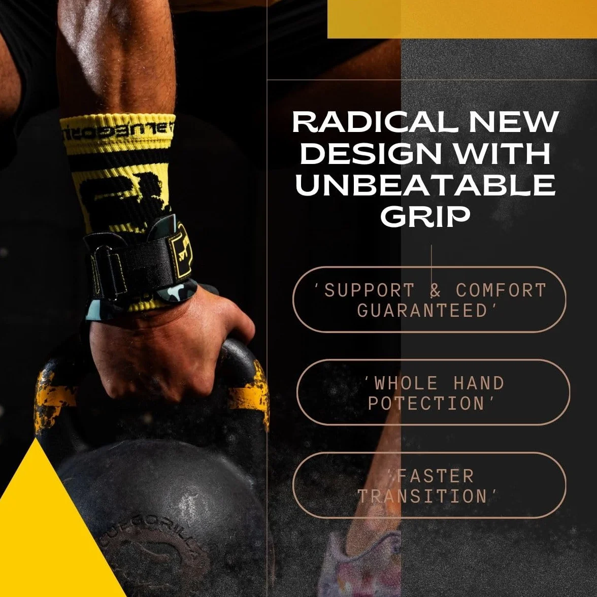 BLUEGORILLA Competitor 3.0 Calleras para Crosstraining Grip RX sin Magnesio Neopreno Reforzado