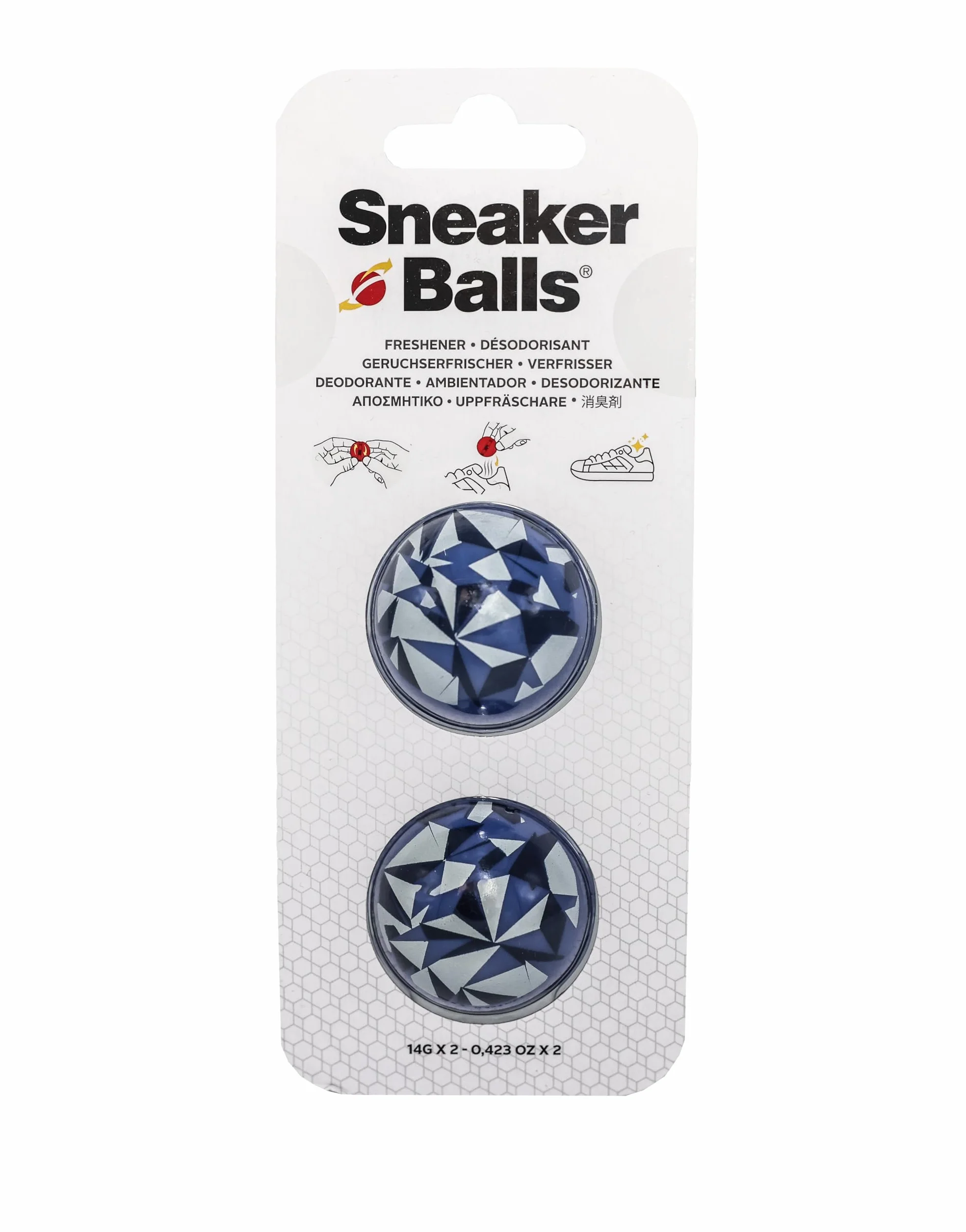 Desodorante Calzado Eliminador Olores Zapatos Bolsas Deporte Taquillas Fragancia Fresca 90 Días Giro Activar Aroma 3,8 cm Azul