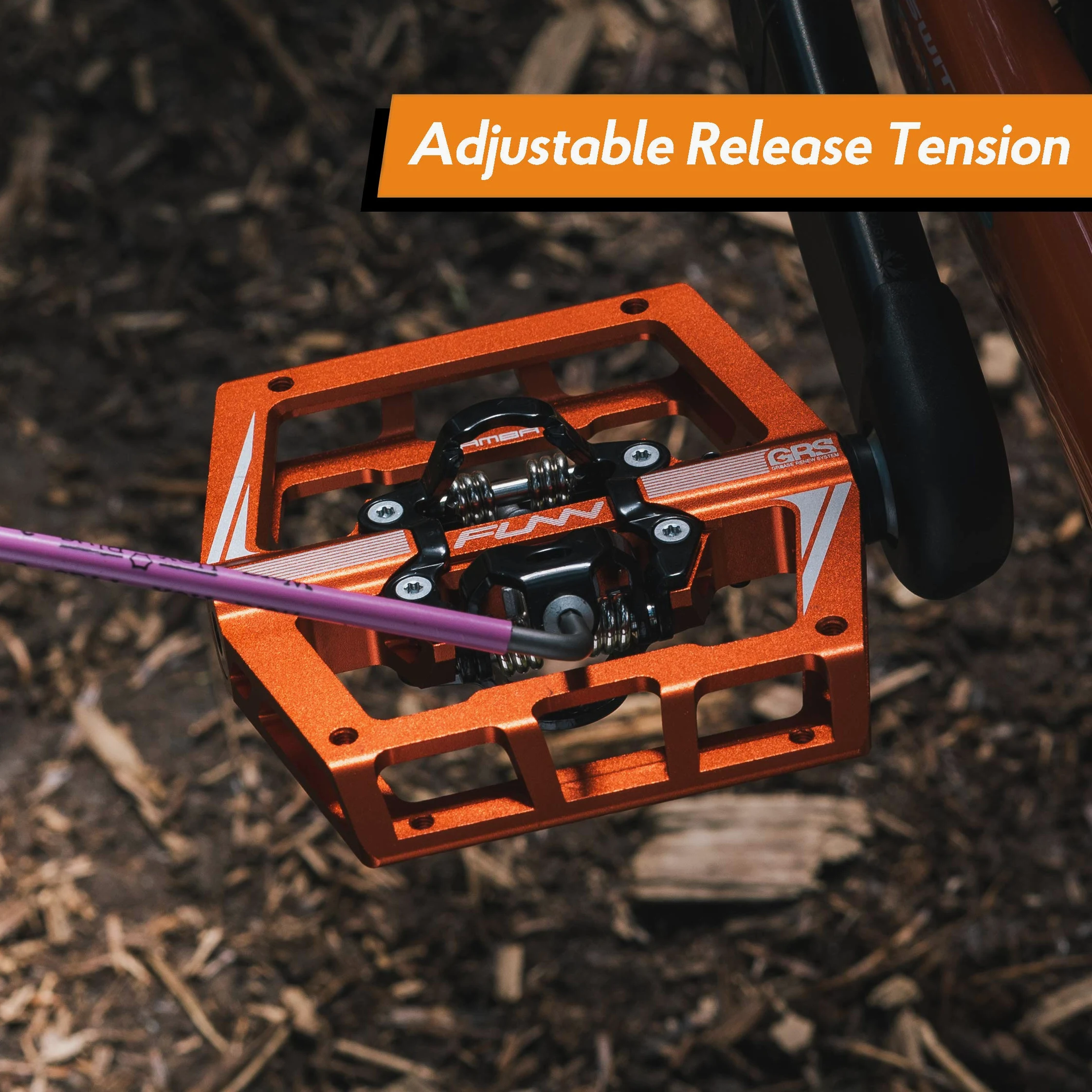 Funn Mamba Pedales Automáticos MTB, Doble Cara, Calas SPD (Gris) | Cuerpo de aleación 6061 mecanizado CNC, eje CrMo de 0.55 pulgadas, rodamiento de cartucho sellado con soporte de buje DU