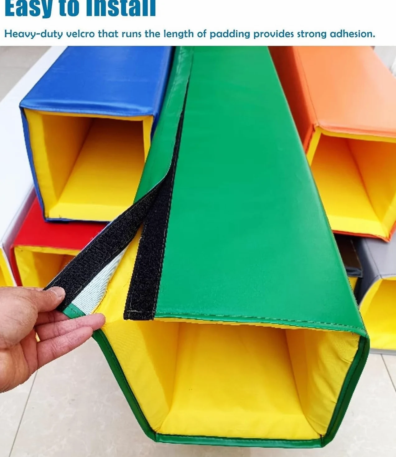 Genérico Almohadilla Cuadrada For Postes, Compatible con Columnas De Postes Grandes De 18 X 18 Cm Y 20 X 20 Cm. Almohadilla Envolvente For Gimnasios Y Áreas De Juegos