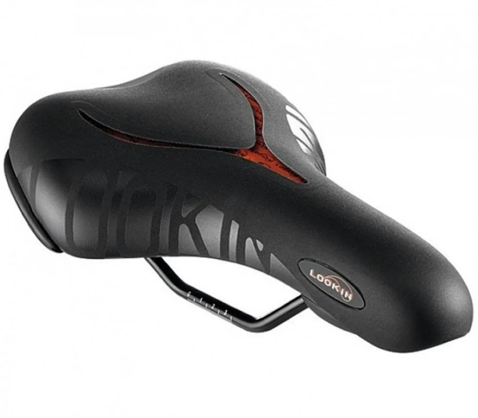 Sillín de Gel de Bicicleta para Hombre, para Bicicleta de Trekking, Saddle SR Lookin Basic Moderate