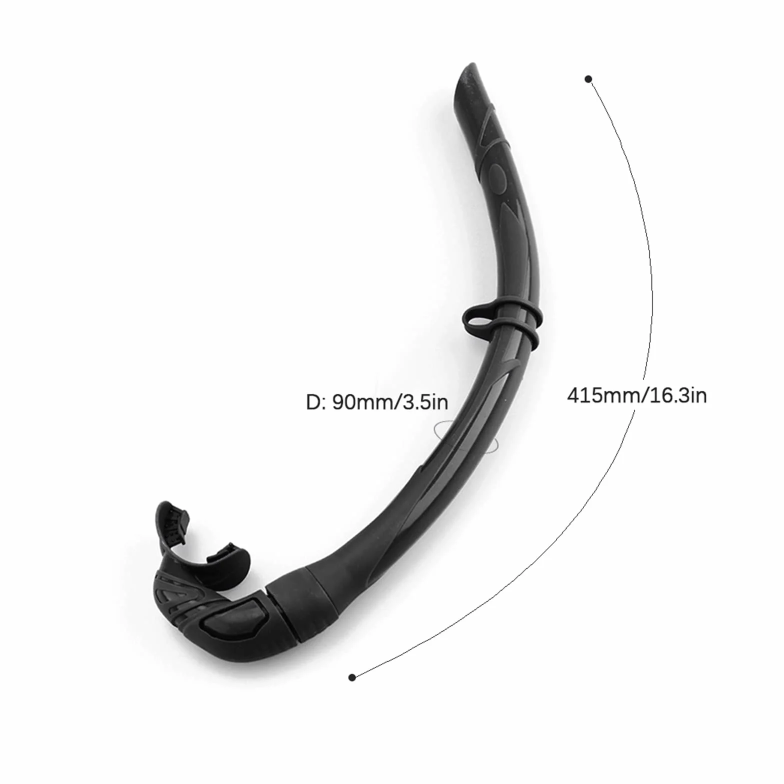 Buceo Snorkel Silicona Tubo de snorkel plegable Snorkel con estuche de almacenamiento compacto Mujeres Hombres enrollados Snorkel Tubo de respiración húmedo for buceo para actividades de buceo y snork