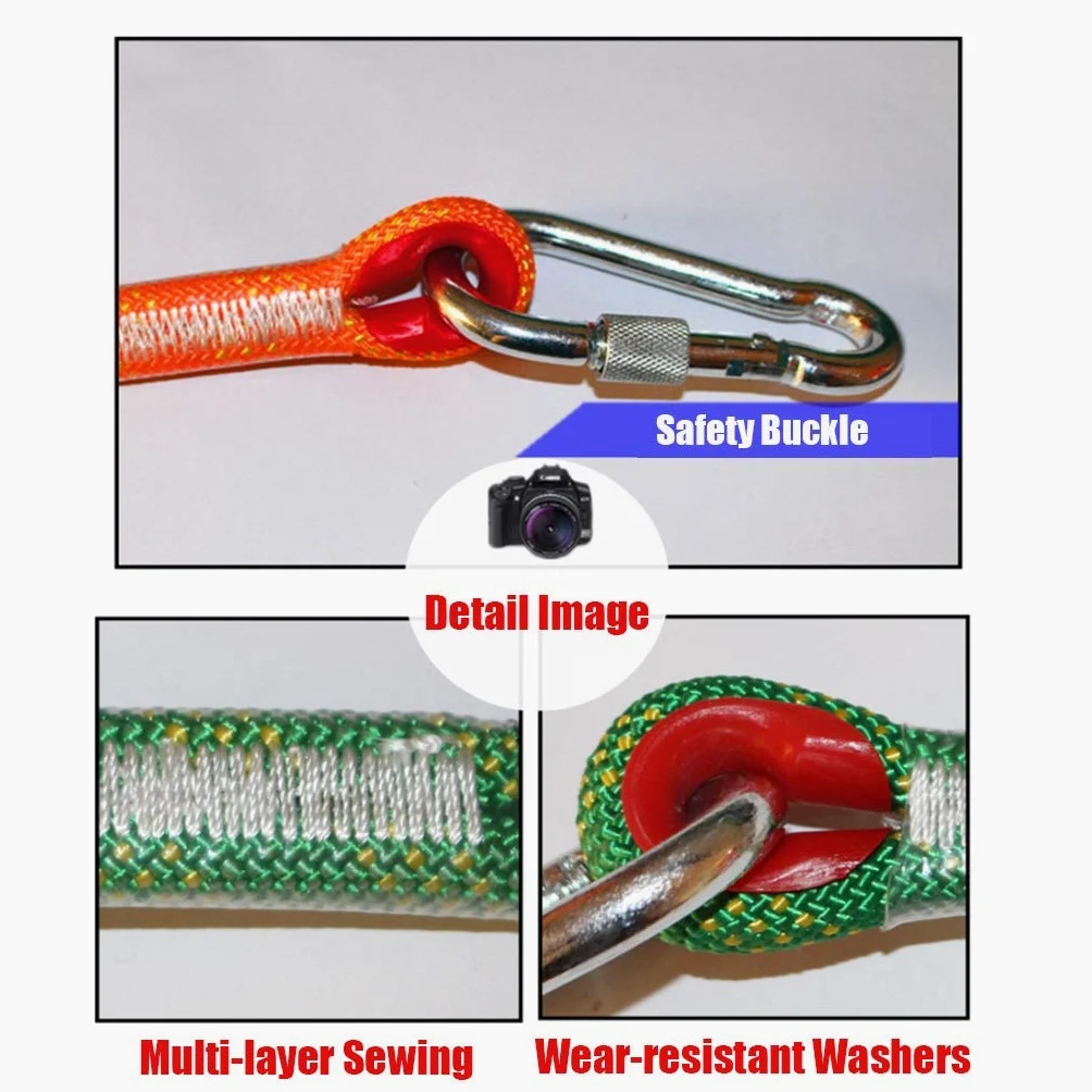Cuerda de escalada， Espesor 12 Mm, Cuerda De Bloqueo Estático, Línea De Vida De Descenso Colgante, Cuerda De Paracaídas De Escape, Bloqueo De Seguridad, Deporte, Montañismo, Operación A Gran Altitud(G