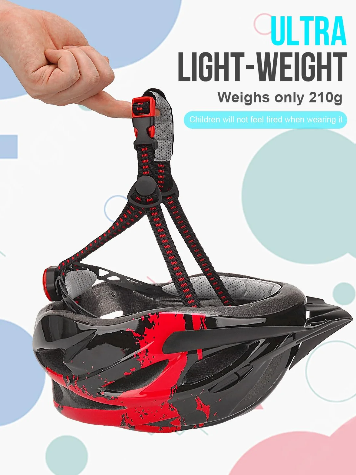 Casco de bicicleta para niños, casco RaMokey para niños y niñas