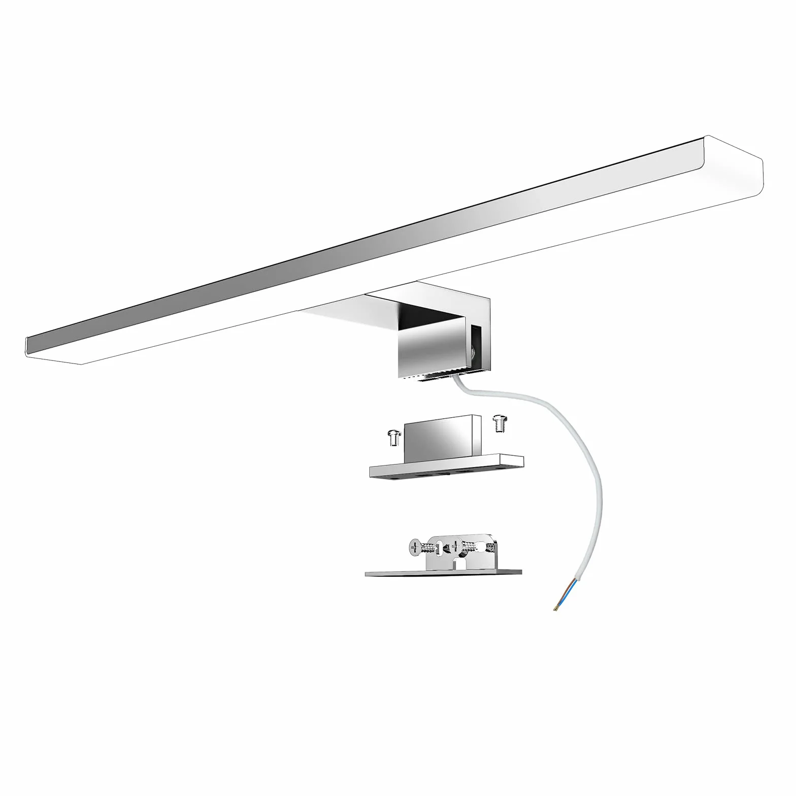 Lámpara LED Baño 40 cm 10 W 820 lm 4000K 230 V Acero Inoxidable