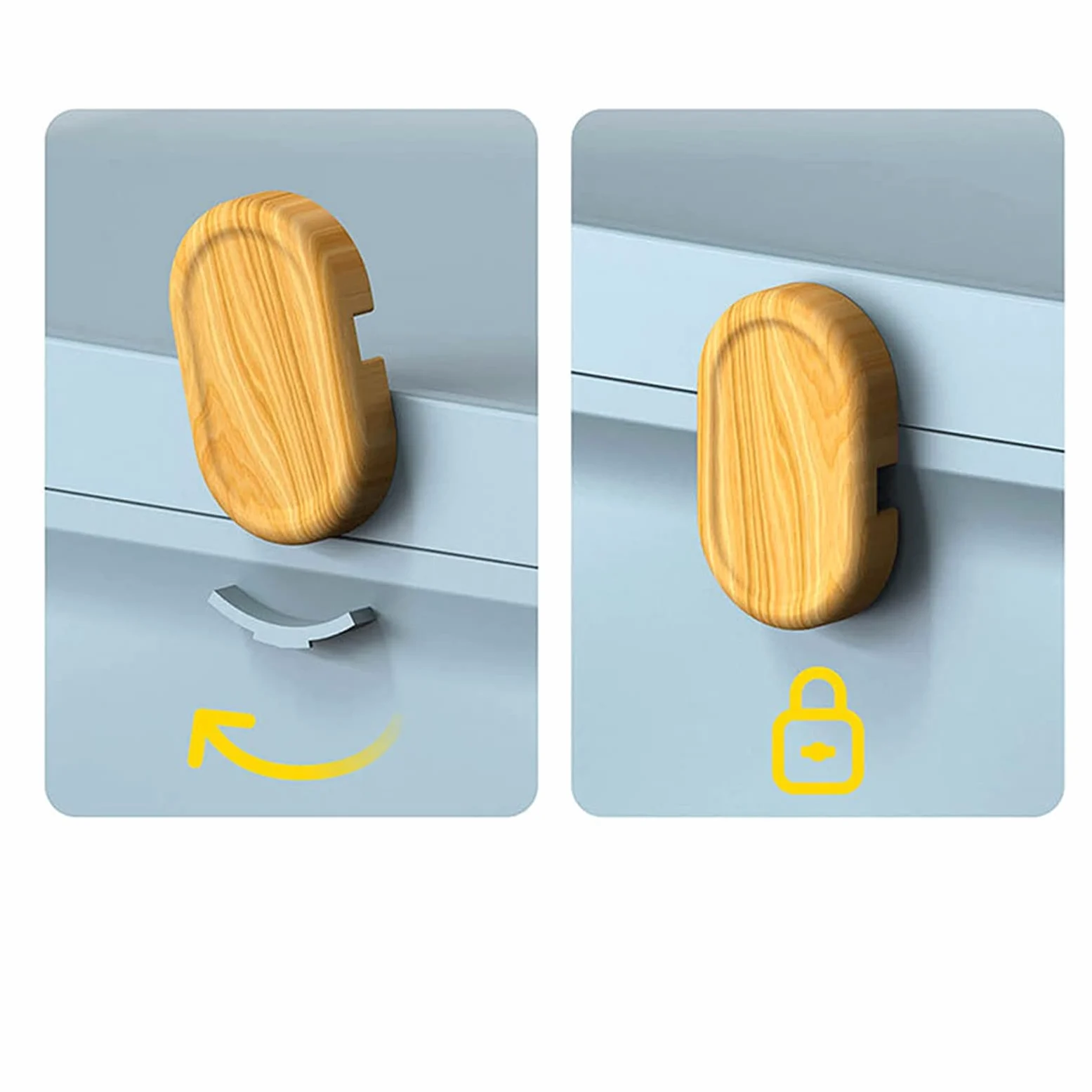 Caja giratoria de 360° de doble capa con cerradura y asa, kit de primeros auxilios portátil Sto Solut (azul)