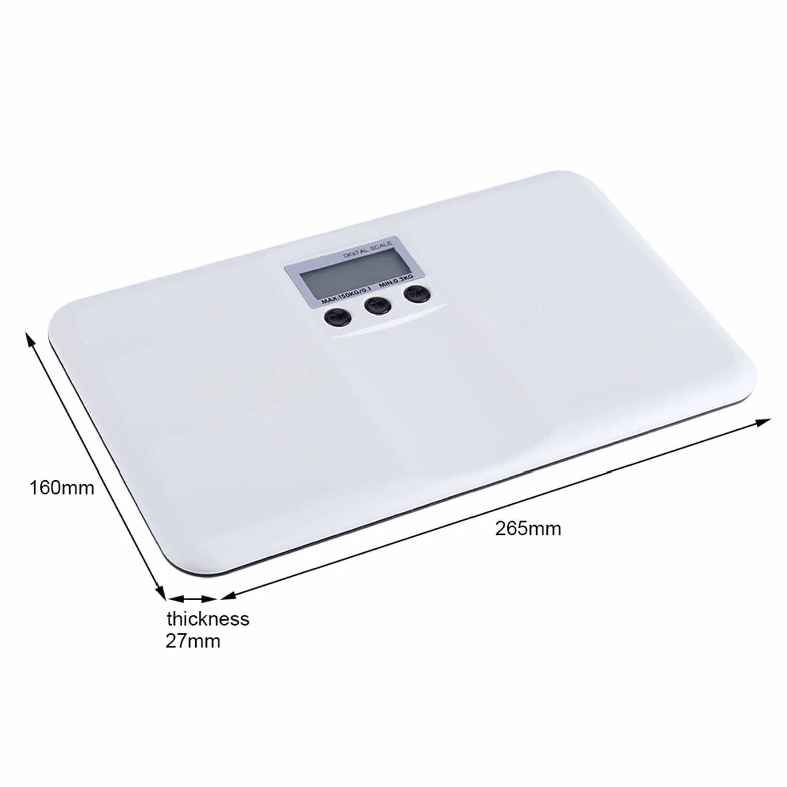 Báscula Digital para Bebé y Mascota con Pantalla LED, Capacidad de Peso Electrónica