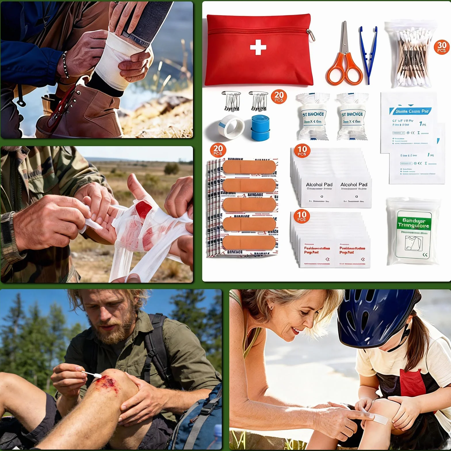 Kit de Supervivencia de Emergencia 13 en 1 con Filtro de Agua de Supervivencia para Senderismo, Camping y Viajes