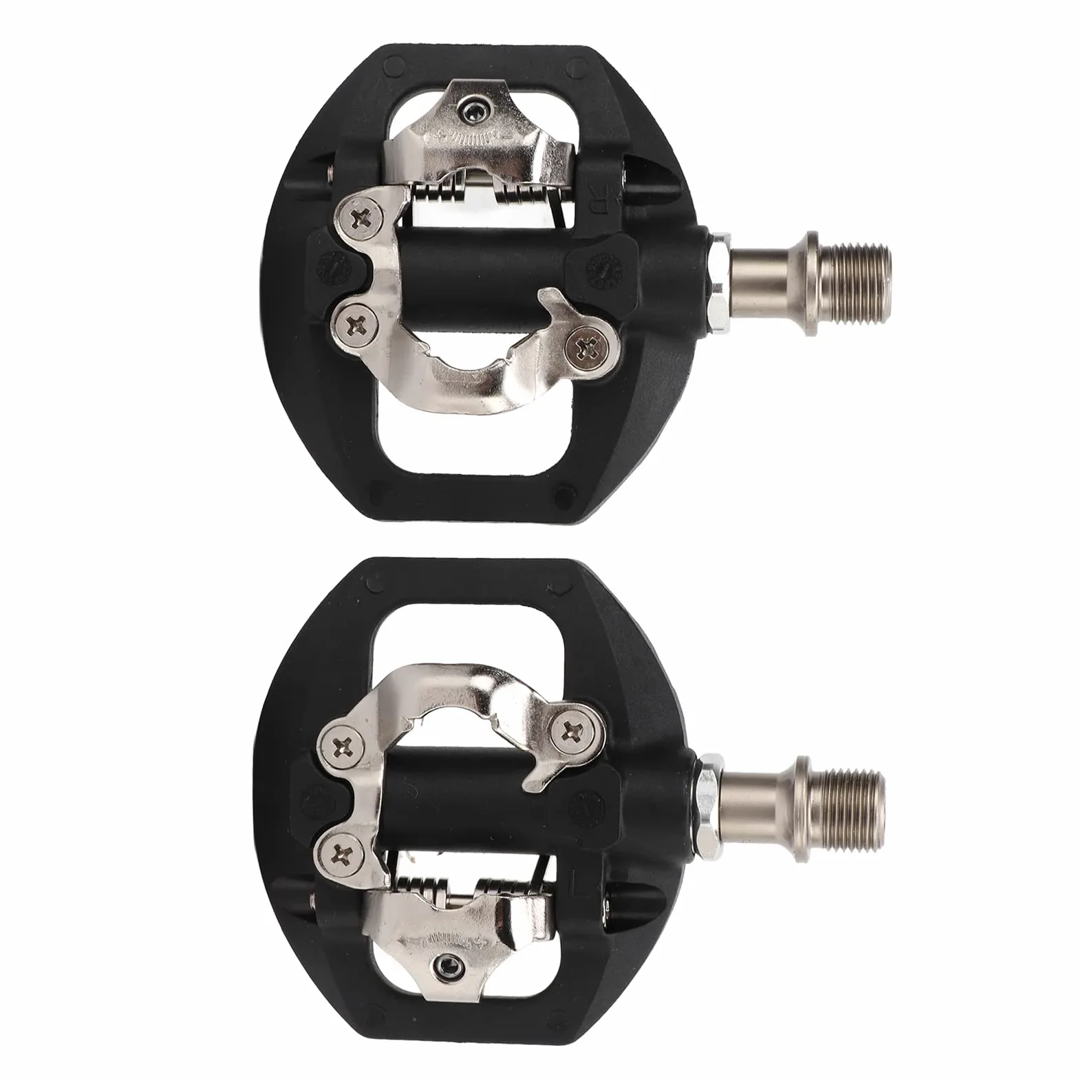 KIMISS Pedal Multiusos de Plataforma de Doble Cara para Bicicleta de Montaña - Pedales Sellados sin Clip con Tacos para Bicicleta de Carretera, Fácil Conversión de Modo sin Clip a Plano