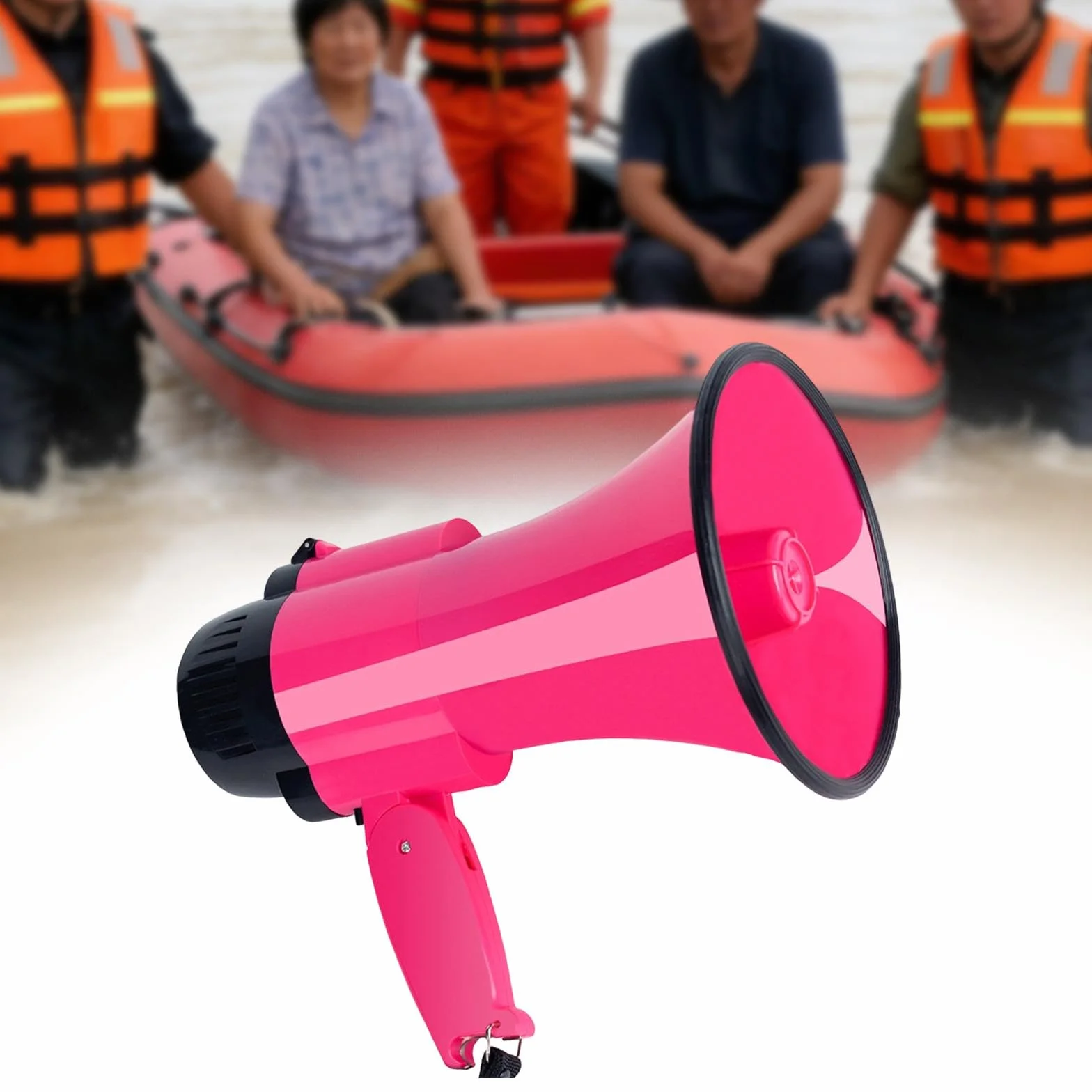Baoblaze Megáfono Portátil Altavoz Bocina Multifuncional con Grabación de 240 Segundos Y Abridor de Botellas Adecuado para Emergencias Actividades Deportivas M