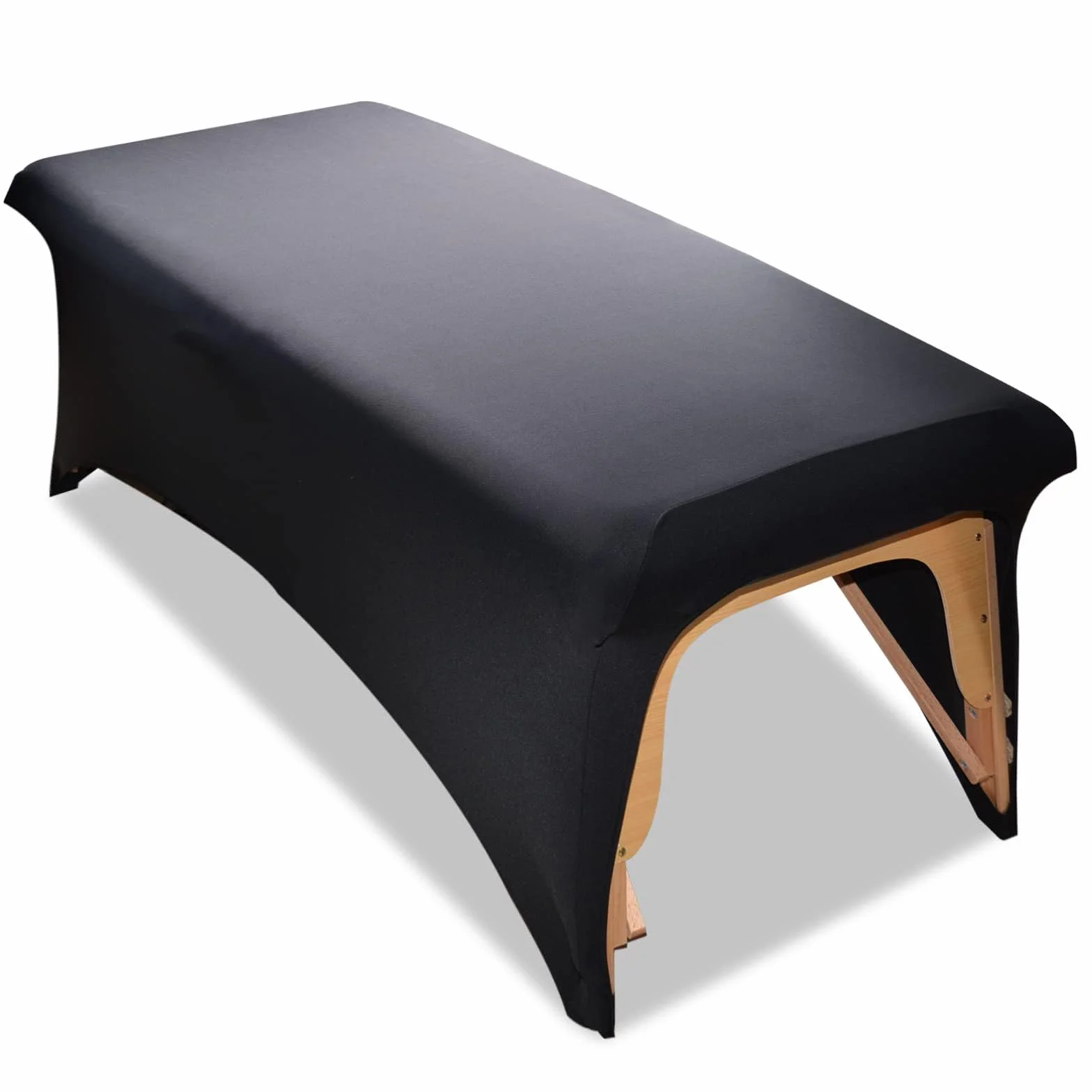 Highdi Sábana Bajera para Camilla de Masaje 183x76x74 cm Negro