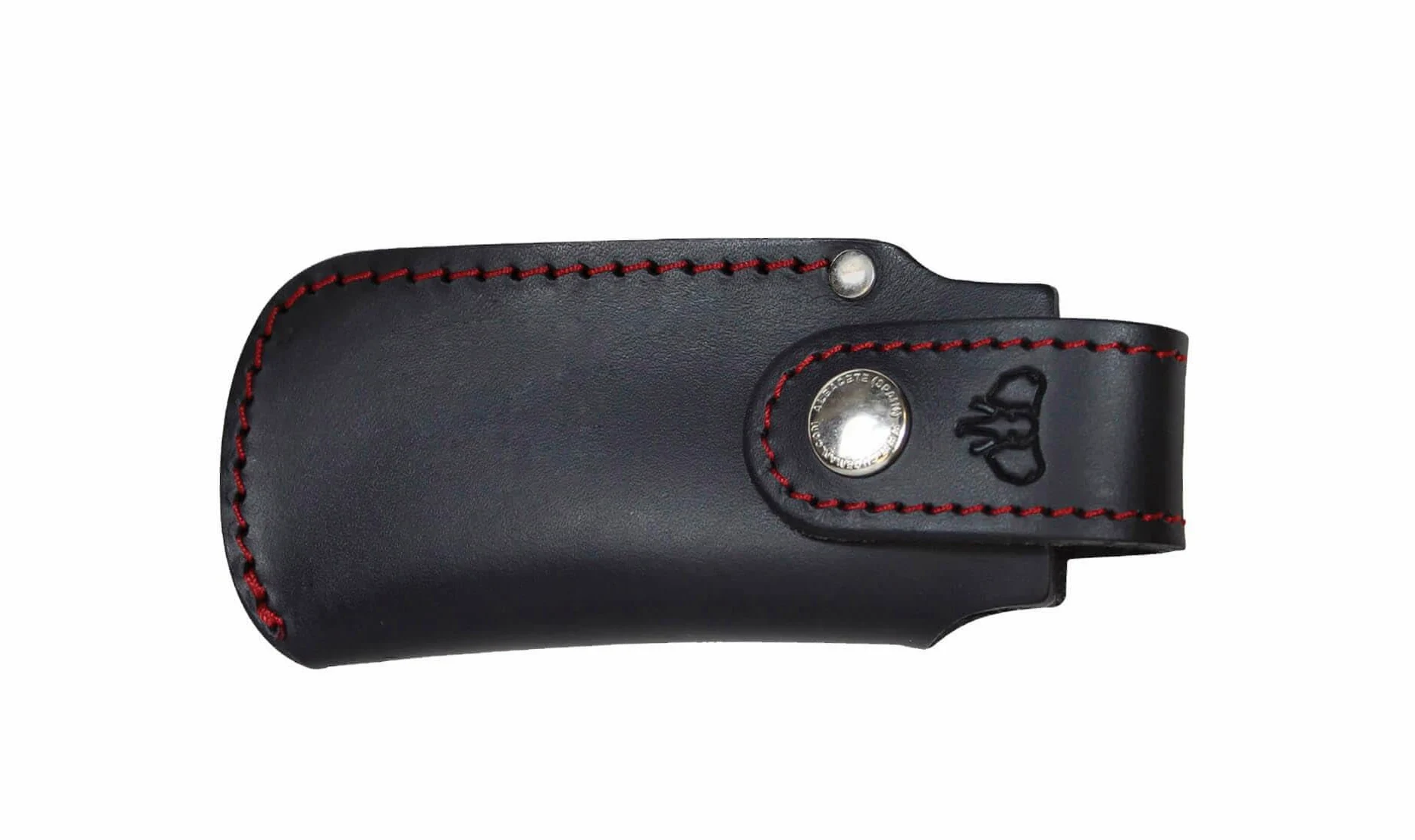 Cudeman Navaja 328-M MT-6 hoja de acero Böhler N-695 de 11 cm y empuñadura de micarta negra separadores rojos de 12,5 cm para caza, pesca, supervivencia y bushcraft + Portabotellas regalo