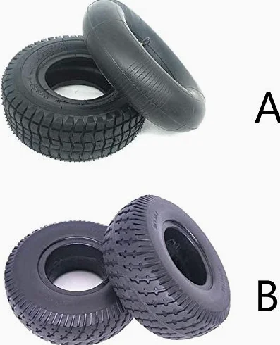 Neumáticos Interiores Y Exteriores de Goma de 10 Pulgadas, 10x2,0, Adecuados para Ruedas Delanteras Y Traseras de Sillas de Ruedas Eléctricas, Neumáticos Sólidos para Scooters Eléctricos