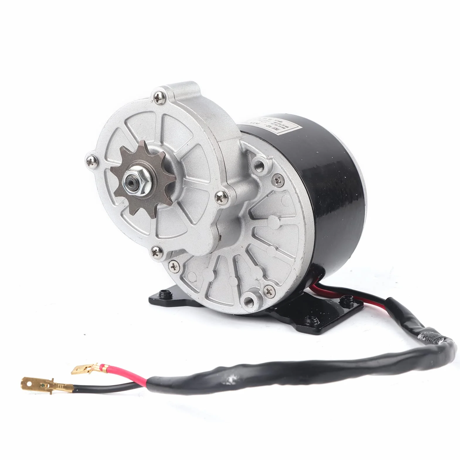 KIMISS Motor con Piñón 12V 250W, Engranaje de 9 Dientes, Reducción de Motor de CC sin Escobillas para Scooter Eléctrico