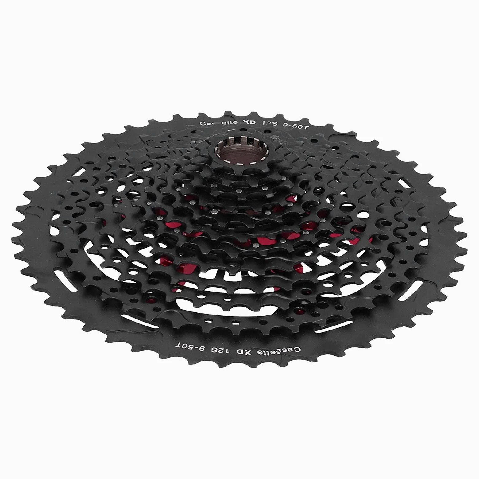 aqxreight Cassette de Aleación de Aluminio para Volante de Bicicleta de 12 Velocidades, Accesorio del 9 50T Xd para Conducción Silenciosa