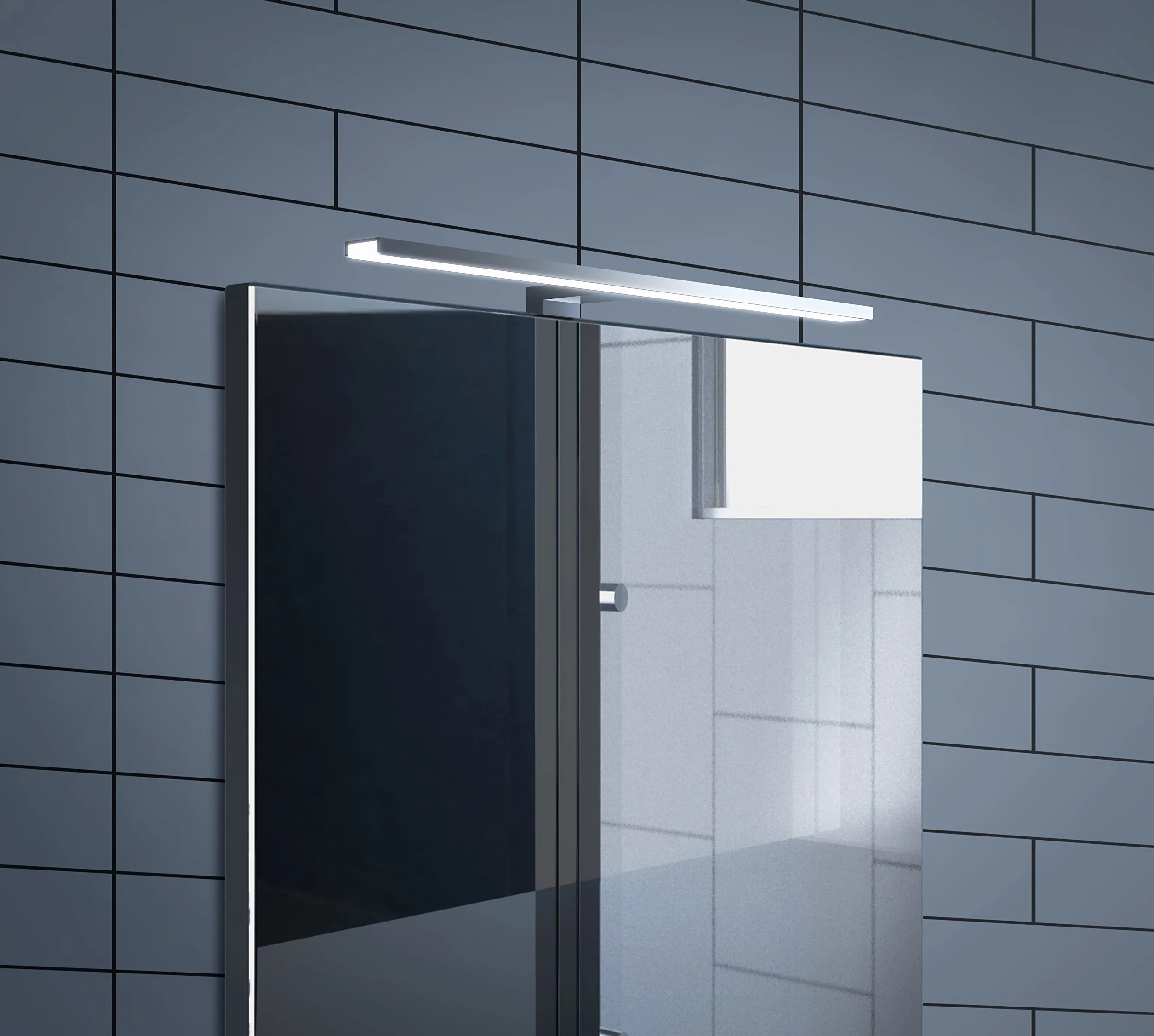Espejo LED 40cm Luz de Baño 10W 700 Lúmenes 230V 4000K IP44 Aluminio