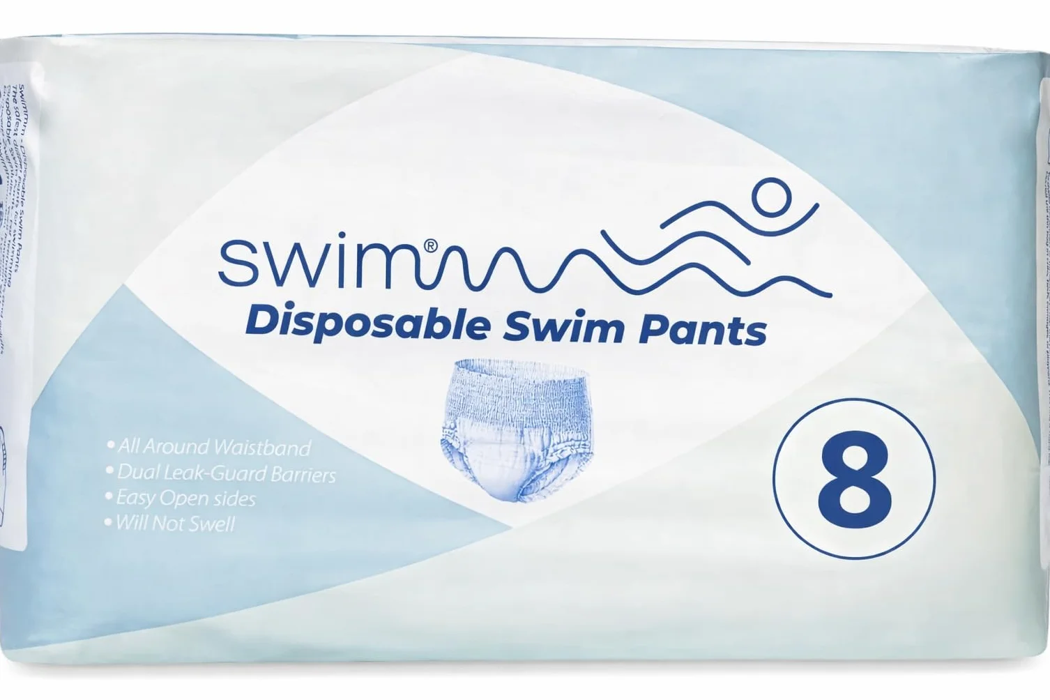 Pañales de natación desechables Talla 8 (28-42 kg) 30 unidades Protección contra incontinencia fecal