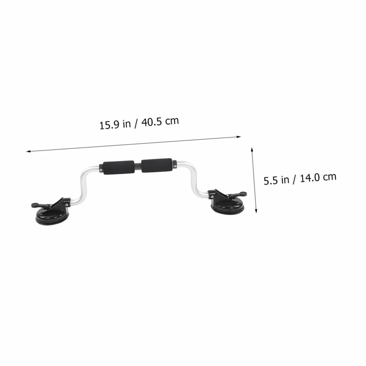 Toyvian Rodillo para Kayak y Canoa de Aleación de Aluminio con Ventosa, Soporte Resistente con Espuma Protectora y Capacidad Máxima de 40kg para Techo de Coche