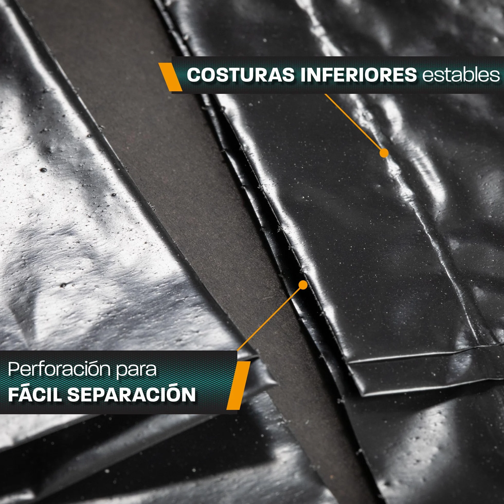 Hinrichs Bolsas de Basura Extrafuertes 240L 100x125 cm Rollo 15 uds Plástico reciclado LDPE