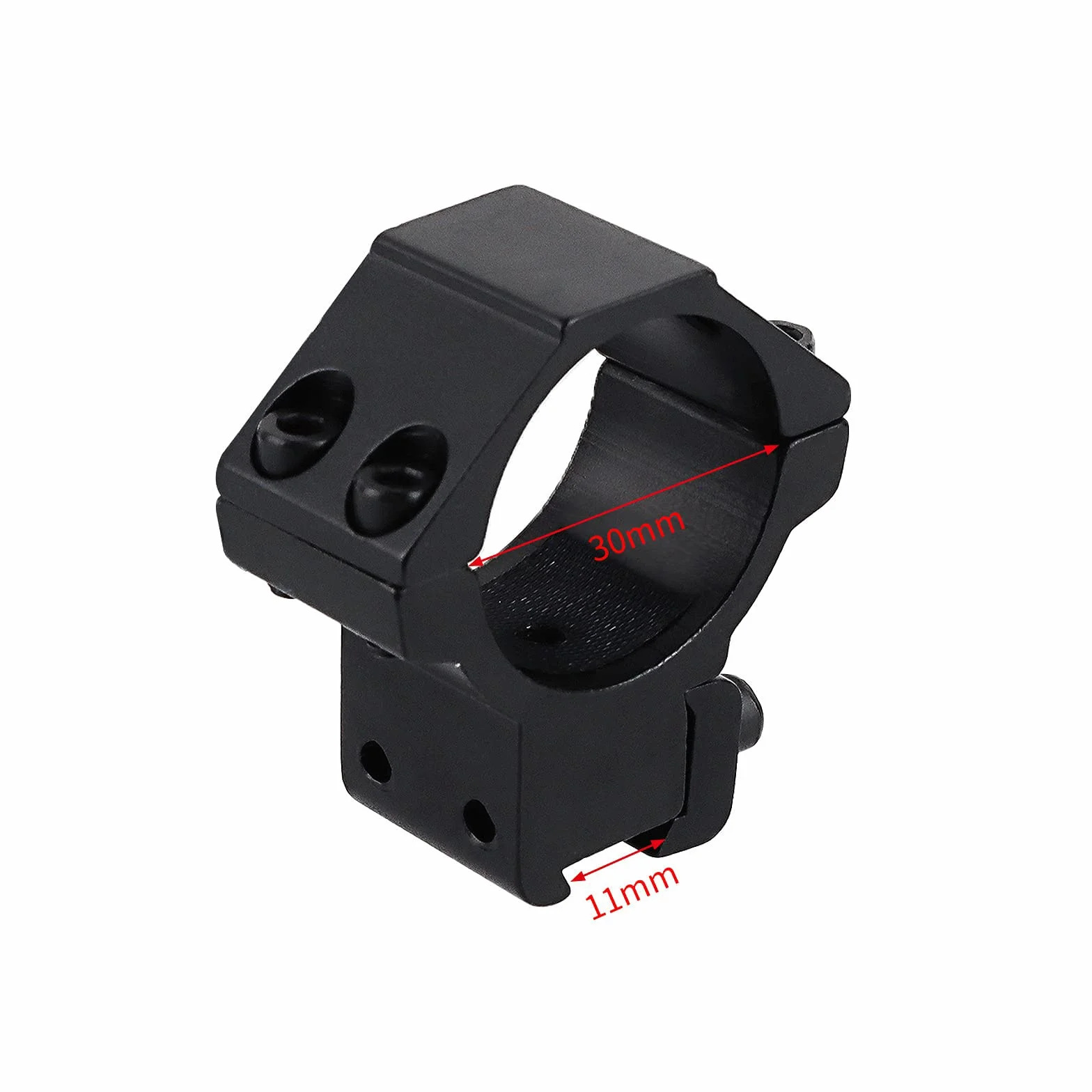 Perfil Medio Scope Rings - 30mm Mount Rings Adaptador con 11mm Dove Rail